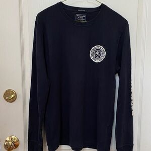 Abercrombie & Fitch Dark Blue Long Sleeve Tee